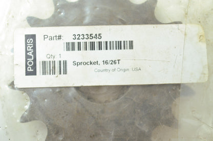 OEM Polaris 3233545 Sprocket 16/26T NOS