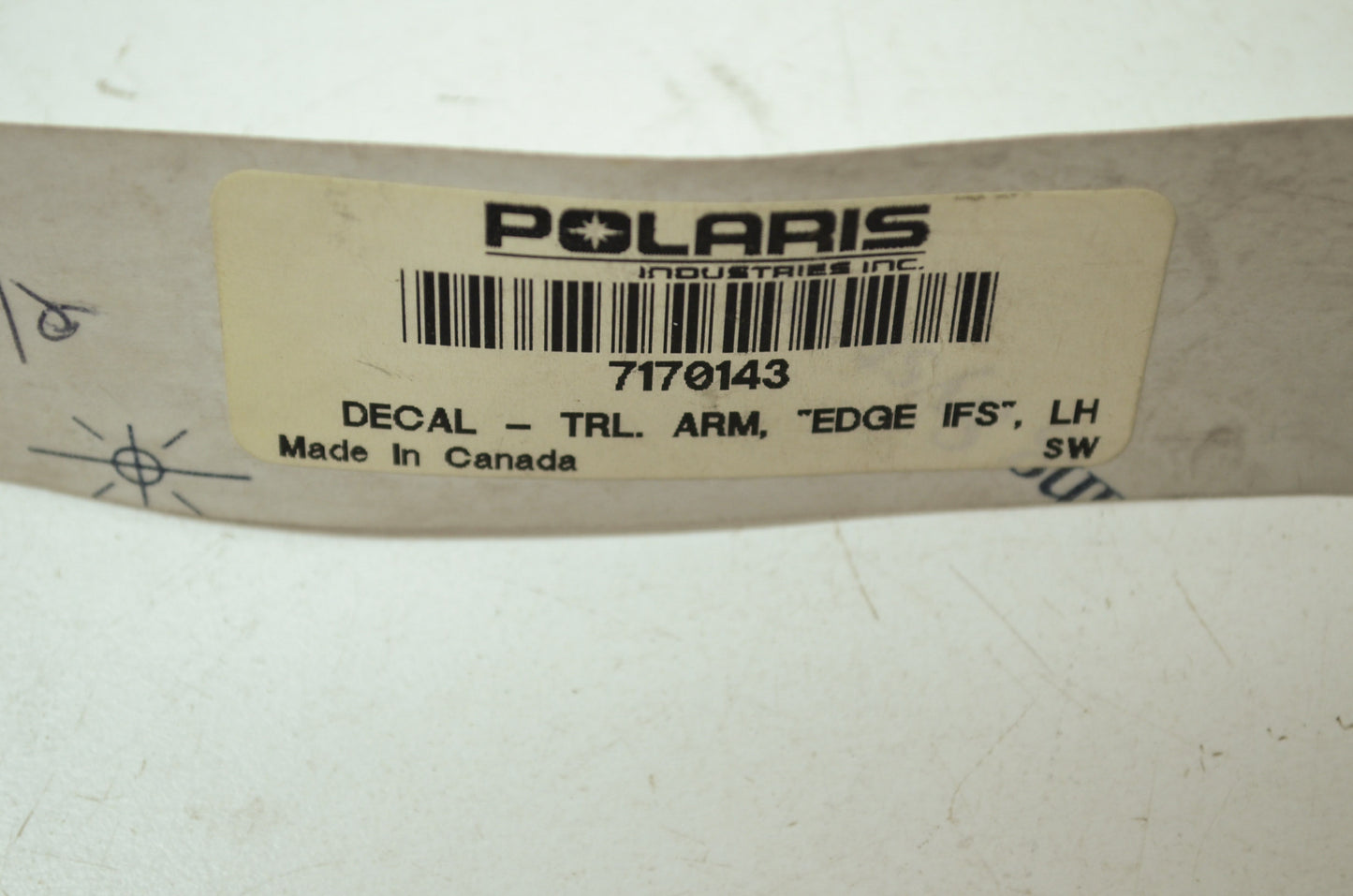 NEW OEM Polaris Edge IFS Decal Edge Supersport Classic 500 600 700 7170143 NOS
