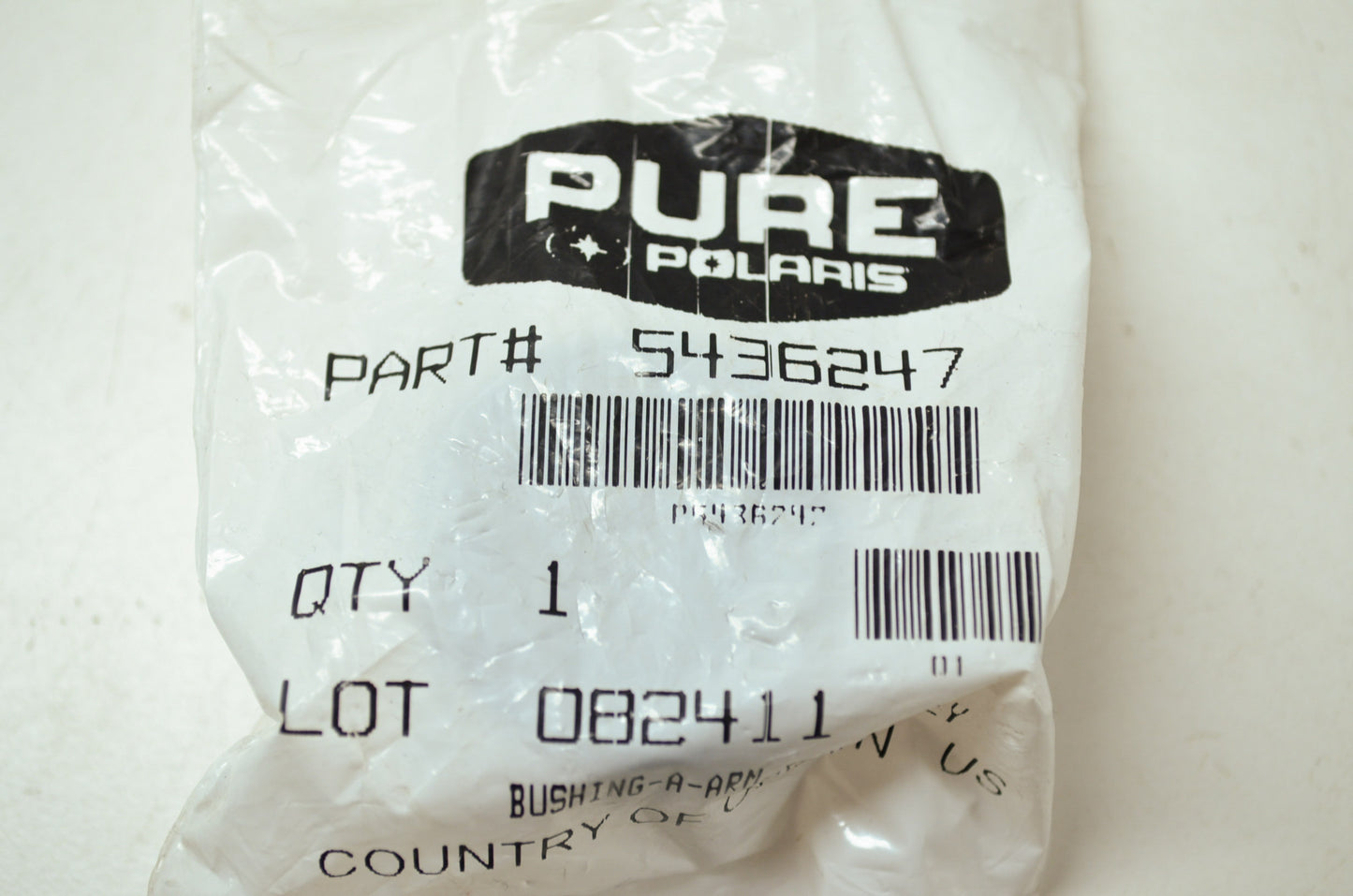 OEM Polaris 5436247 Grey Short A-Arm Bushing NOS