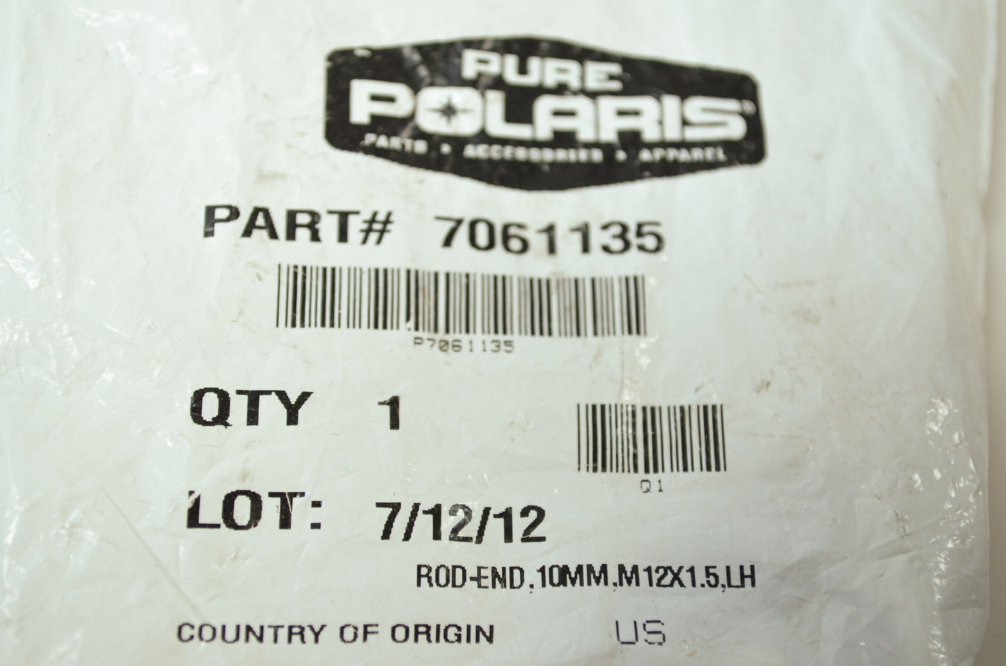 NEW OEM Polaris Rod End Hawkeye Sportsman 400 300 7061135 NOS