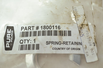 OEM Polaris 1800116 Retaining Ring Spring NOS