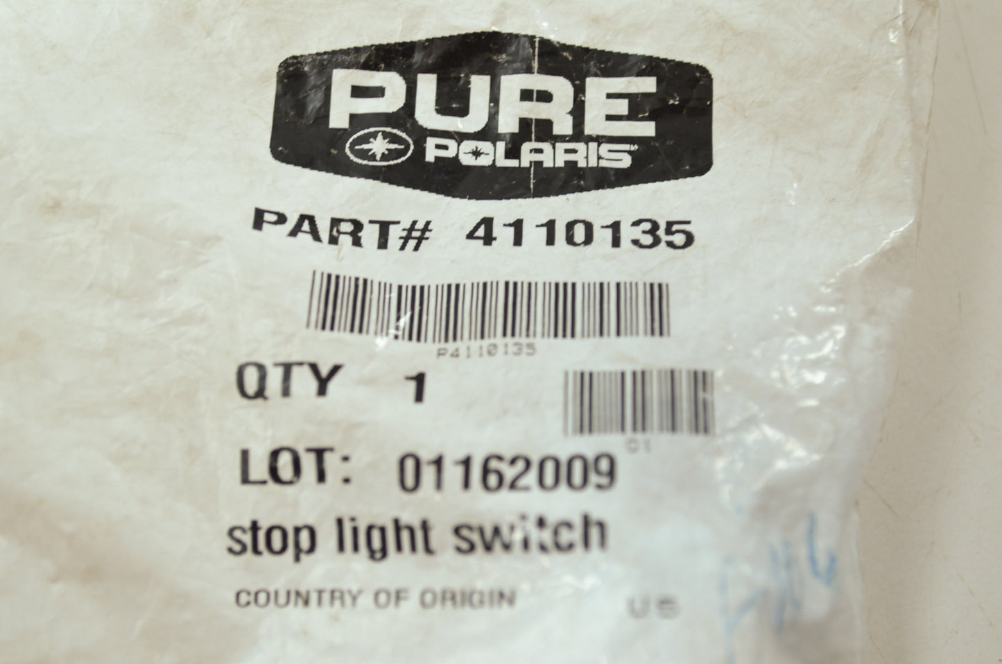 OEM Polaris 4110135 Stoplight Switch NOS