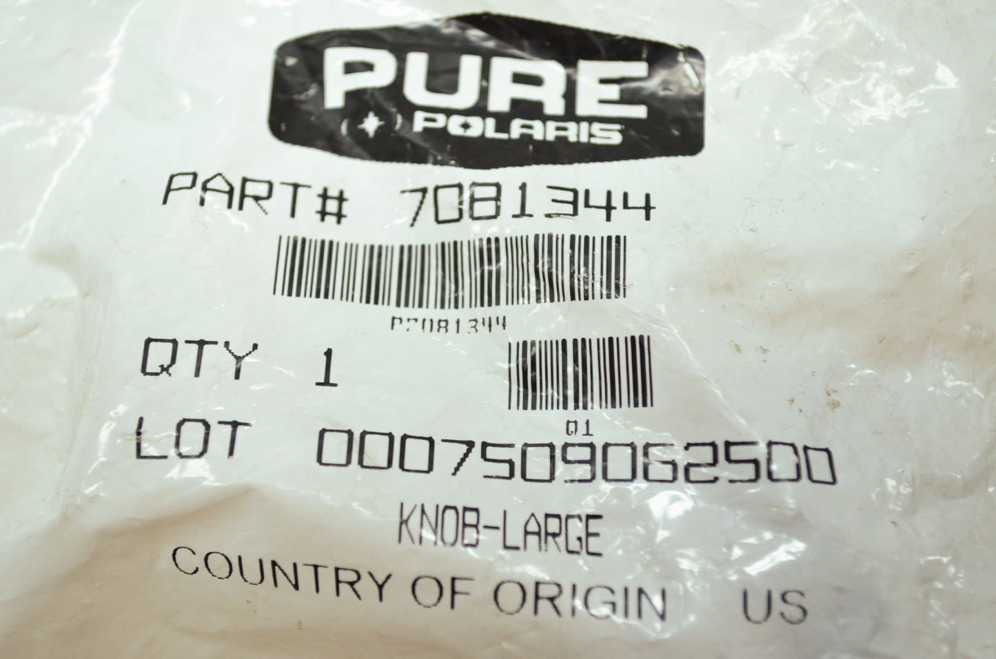 OEM Polaris 7081344 Large Knob NOS