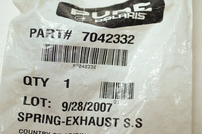 NEW OEM Polaris Exhaust Spring Indy PRO XR Widetrak X Edge XC SP 7042332 NOS