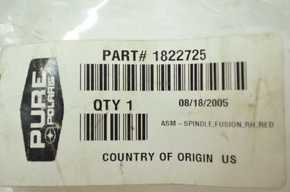 OEM Polaris 1822725 Red Right Spindle Assembly NOS