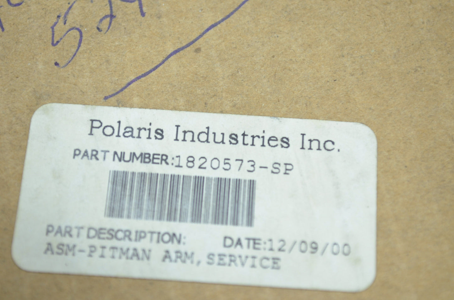 OEM Polaris 1820573 Pitman Arm Assembly NOS