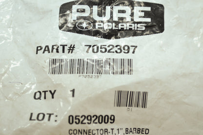 OEM Polaris 7052397 Barbed Tee Connector 1" NOS
