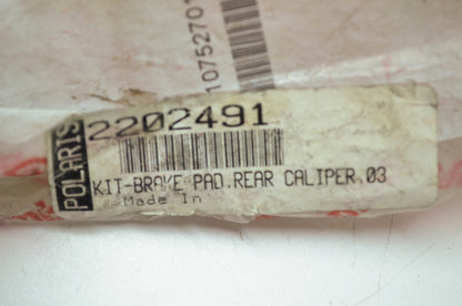 OEM Polaris 2202491 Rear Caliper Brake Pad Kit NOS