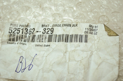 OEM Polaris 5251362-329 Black Chain Guide Bracket NOS