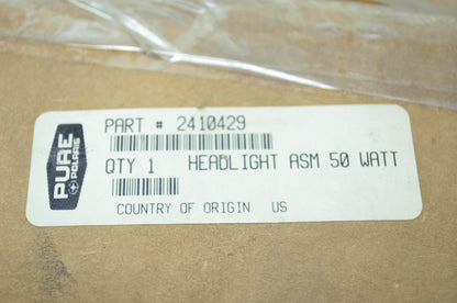 OEM Polaris 2410429 Headlight Assembly 50 Watt NOS