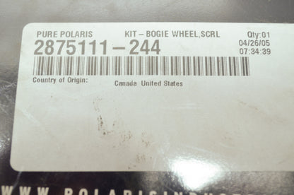 NEW OEM Polaris Idler Bogie Wheel Kit Silver Fusion RMK 2875111-244 NOS
