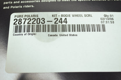 NEW OEM Polaris Idler Bogie Wheel Kit Silver 2872203-244 NOS