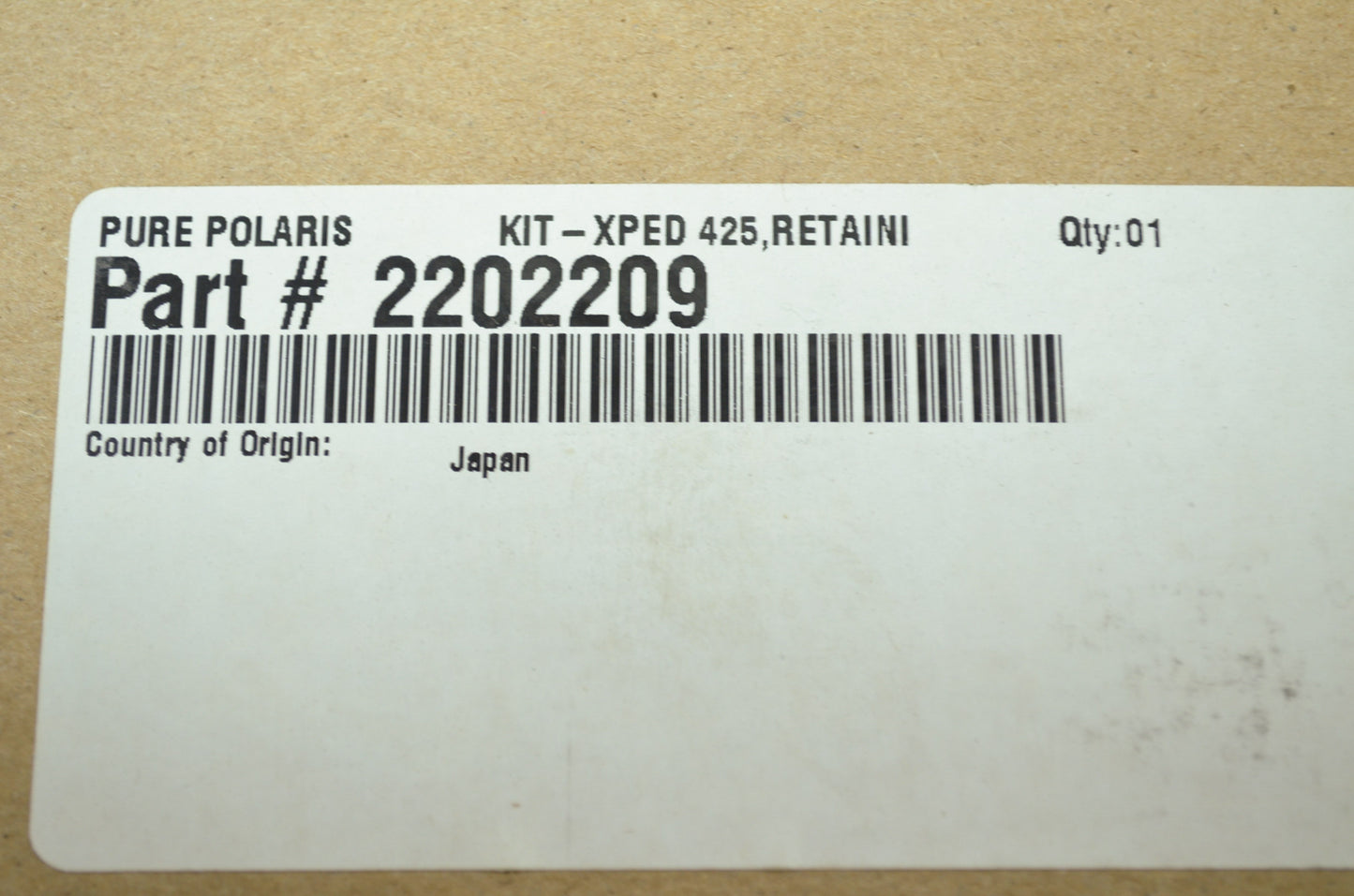 OEM Polaris 2202209 Retaining Plate Kit Xpedition 425 NOS