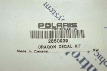 NEW OEM Polaris Handlebar Guard Decal Dragon Kit 2850939 NOS