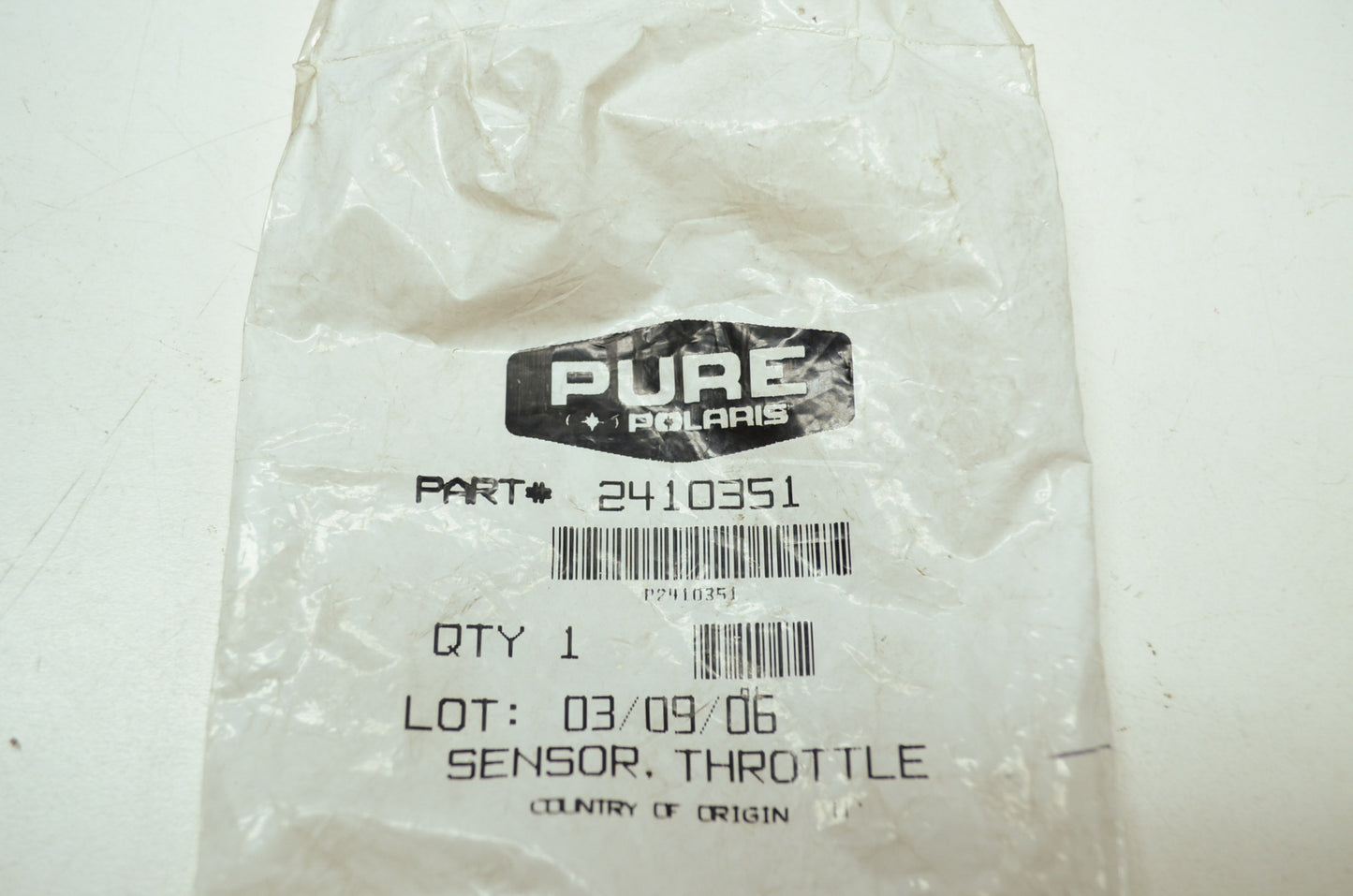 OEM Polaris 2410351 Throttle Position Sensor NOS