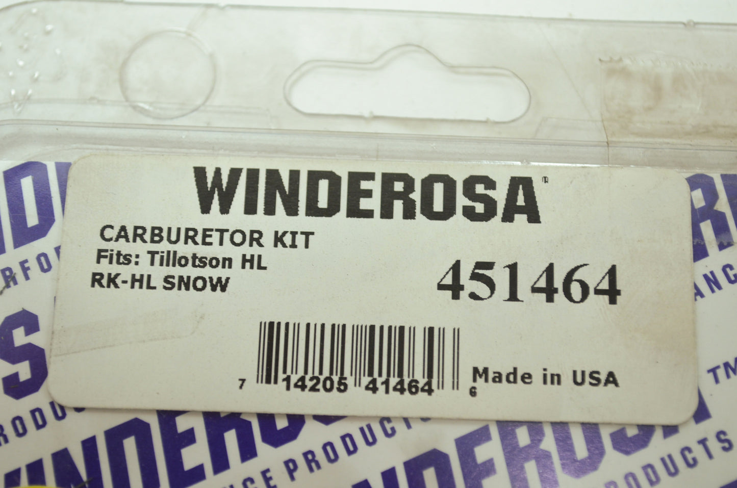 New Winderosa Carb Kit Tillotson HL NOS