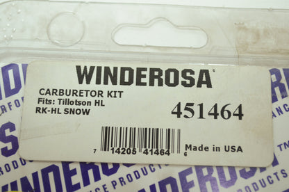 New Winderosa Carb Kit Tillotson HL NOS