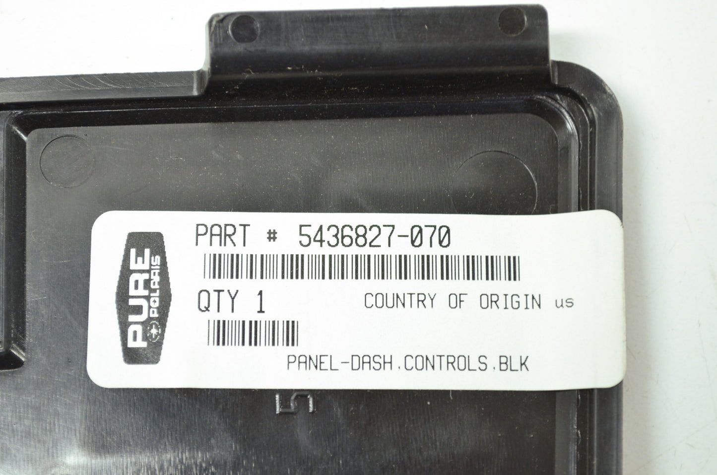 OEM Polaris 5436827-070 Black Controls Dash Panel NOS