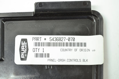 OEM Polaris 5436827-070 Black Controls Dash Panel NOS