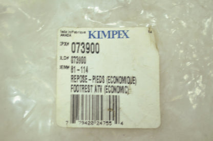 NEW Kimpex Universal ATV Footrest Kit 073900 NOS