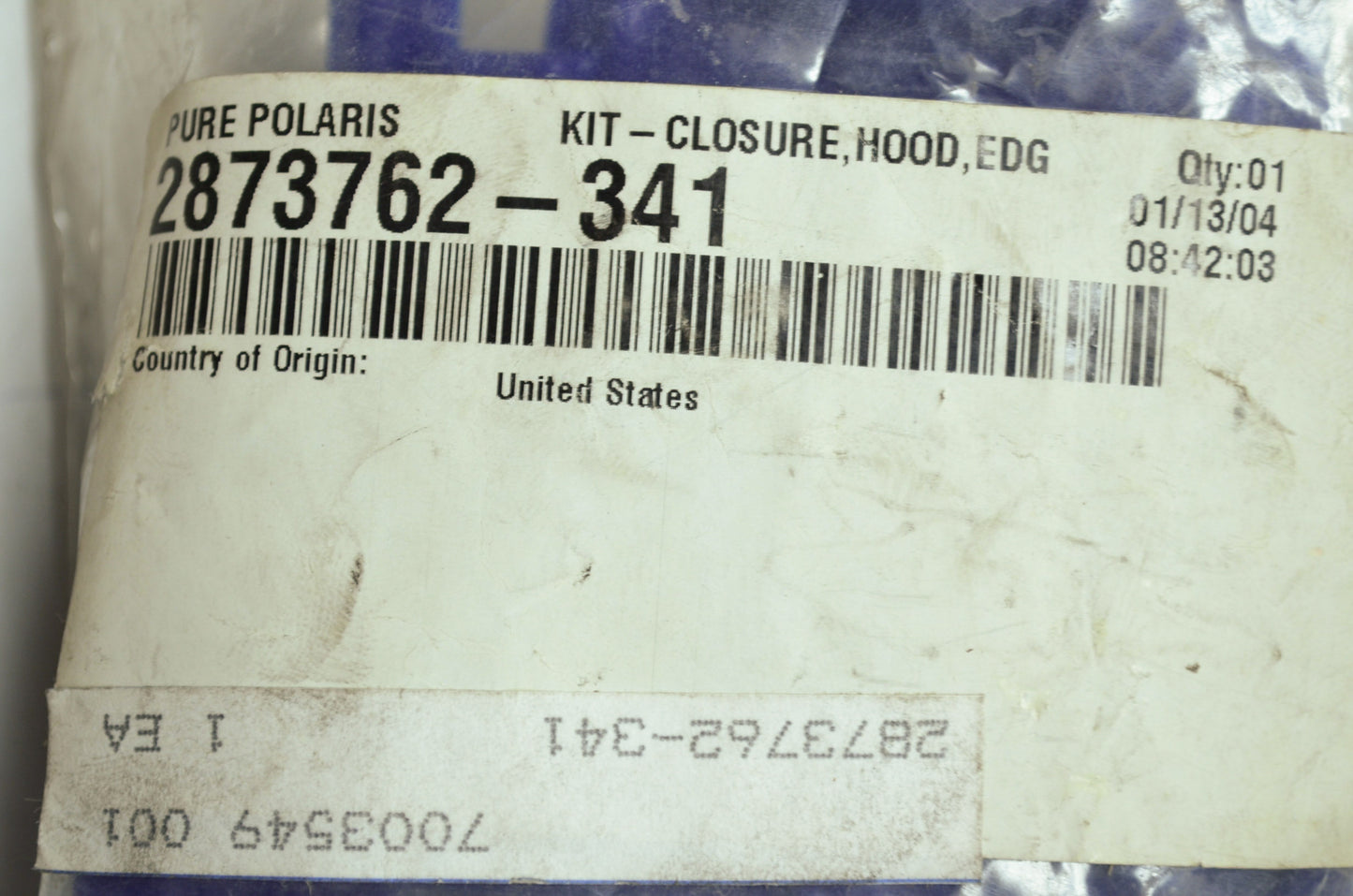 NEW OEM Polaris Hood Vent Kit Sonic Blue Edge 2873762-341 NOS