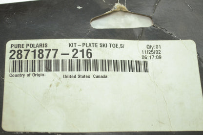 NEW OEM Polaris Ski Toe Kit All Composite Skis 2871877-216 NOS