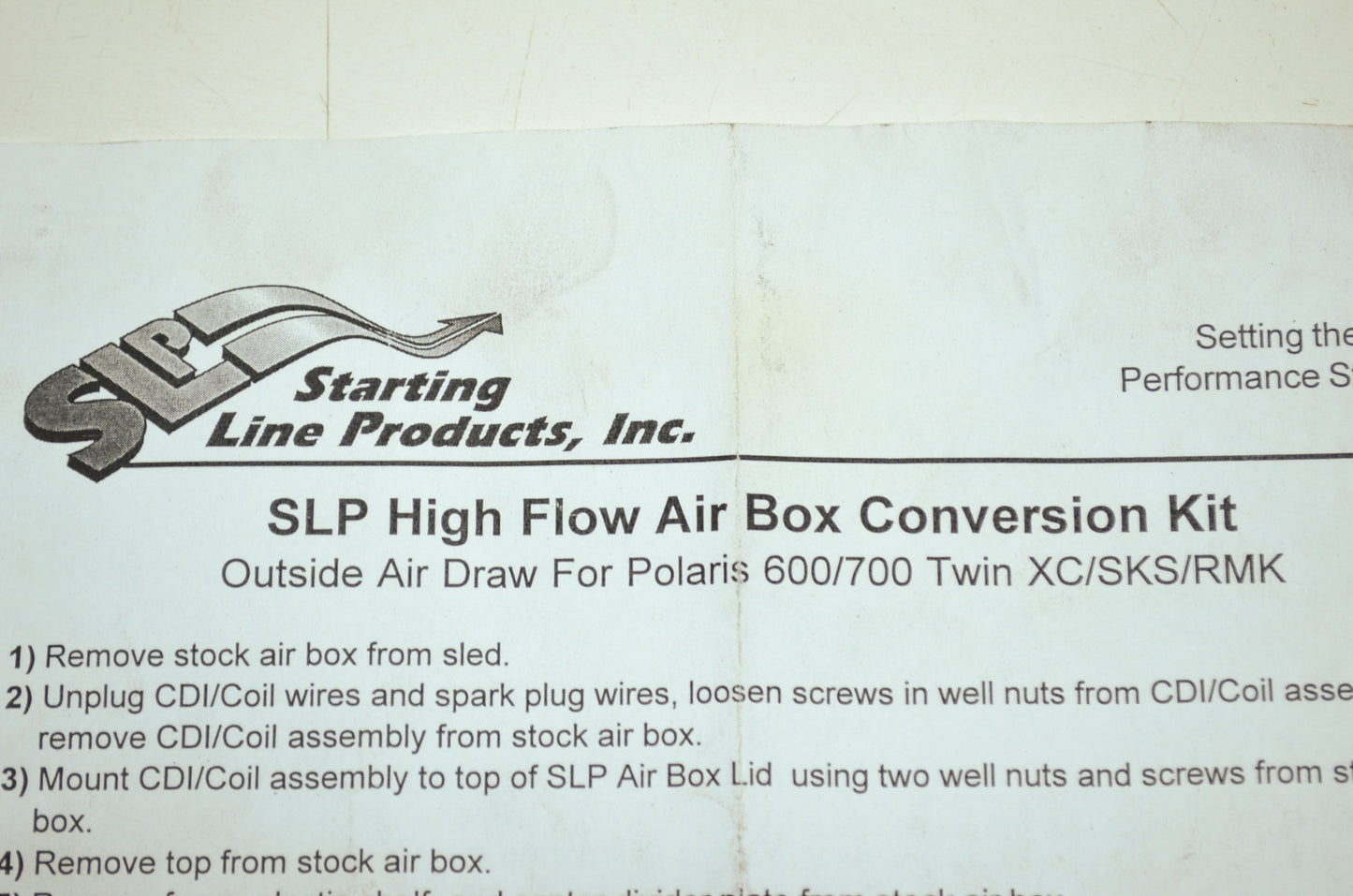 NEW SLP High Flow Air Box Conversion Kit 14-170 NOS