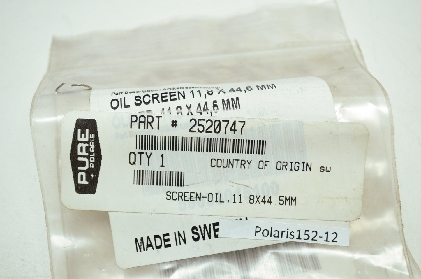 OEM Polaris 2520747 Oil Screen 11.8x44.5mm NOS