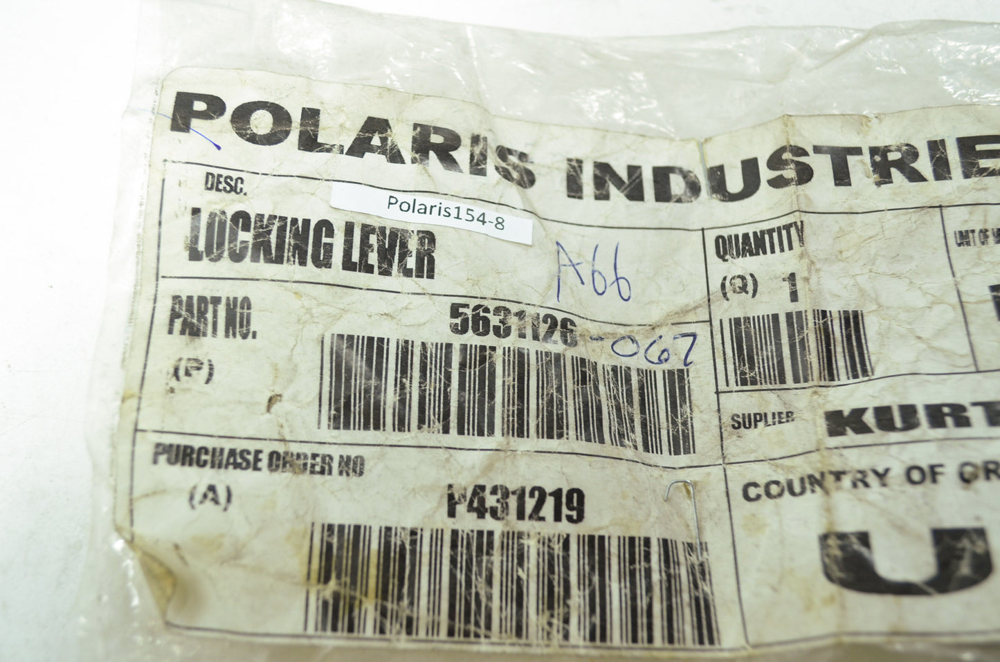 NEW OEM Polaris Locking Lever 01-03 Classic Touring 500 600 5631126-067 NOS