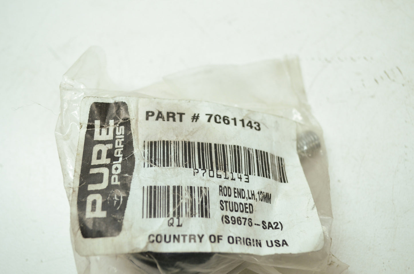 OEM Polaris 7061143 M10X1.25 Left Hand Rod End NOS