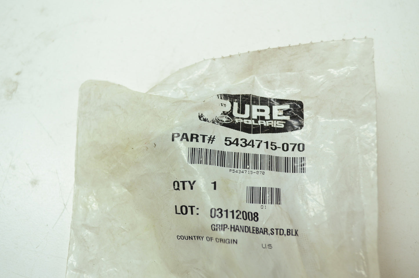 OEM Polaris 5434715-070 Black Handlebar Grip NOS