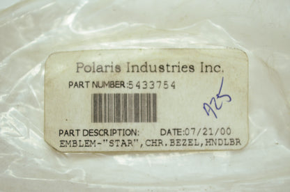 NEW OEM Polaris Star Handlebar Emblem Indy 500 Supersport Edge XC SP 5433754 NOS