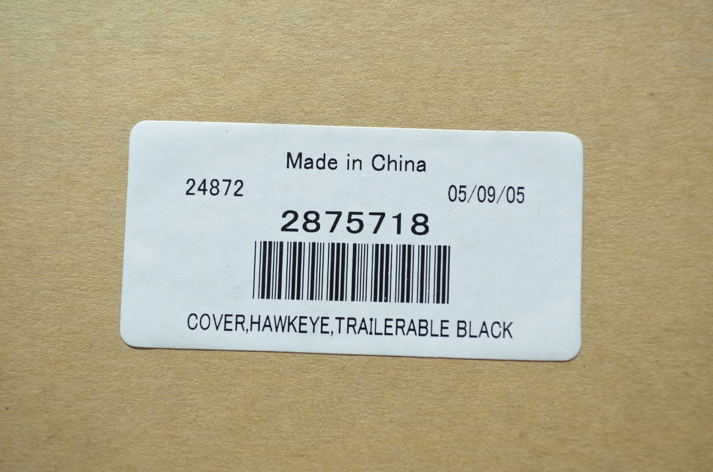 NEW OEM Polaris ATV Trailerable Black Cover Hawkeye 2875718 NOS