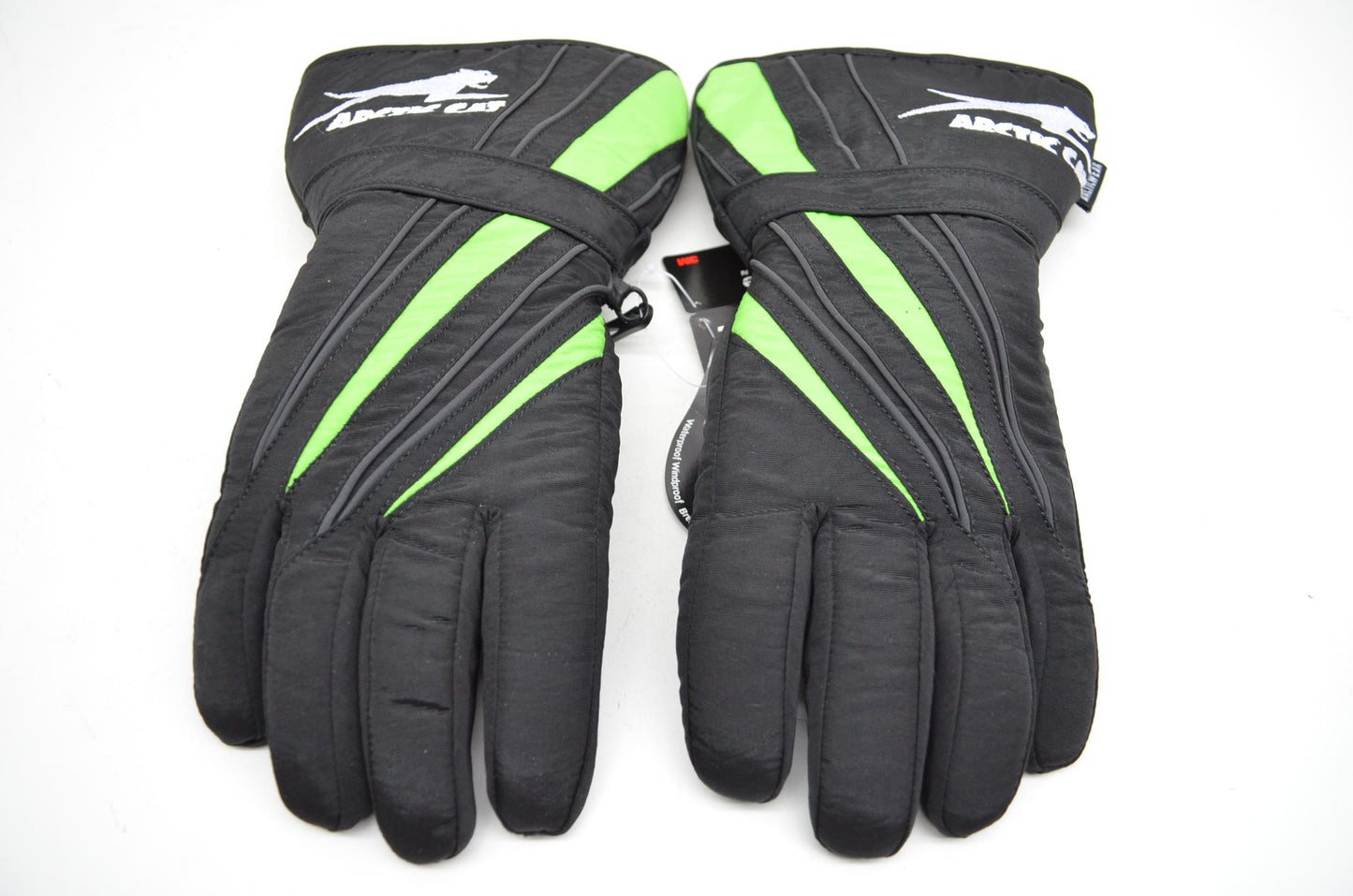 Arctic Cat Men's A-Tex Waterproof Snowmobile Gloves Green Black Extra Small XS N