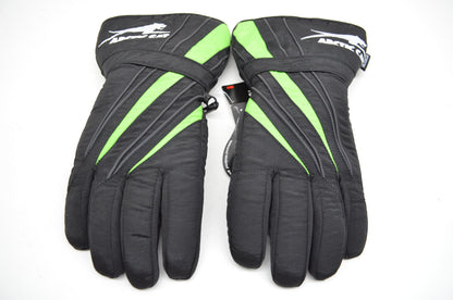 Arctic Cat Men's A-Tex Waterproof Snowmobile Gloves Green Black Extra Small XS N