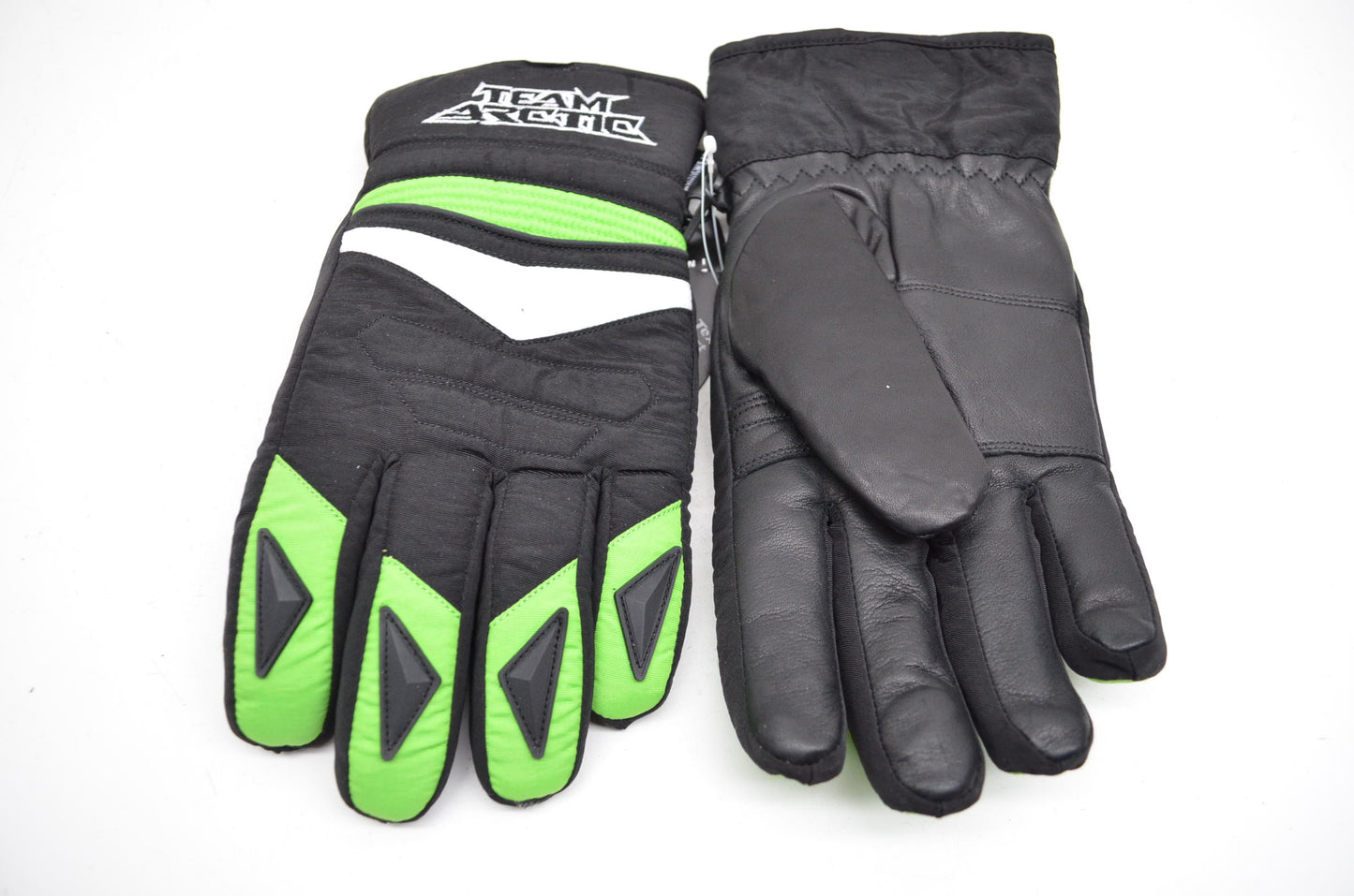 Arctic Cat Men's Cat Paw Interchanger Snowmobile Gloves Green Black Medium M NOS