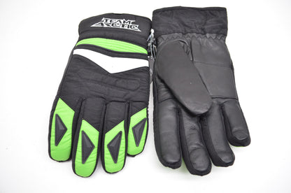 Arctic Cat Men's Cat Paw Interchanger Snowmobile Gloves Green Black Medium M NOS