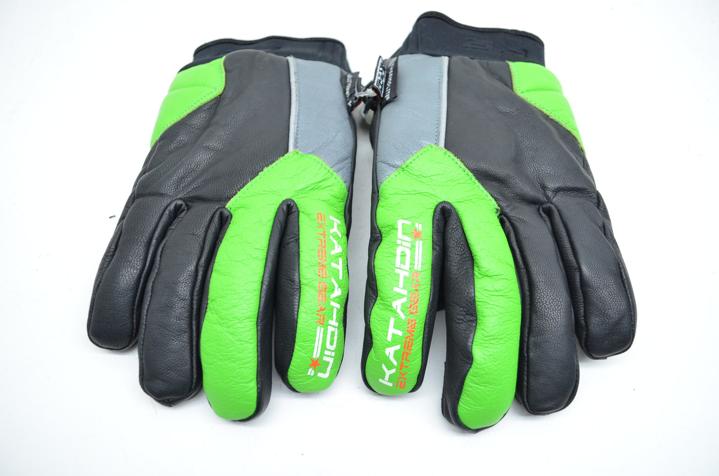Katahdin Gear Track Leather Gloves Waterproof Hipora Liner Green Short Medium M