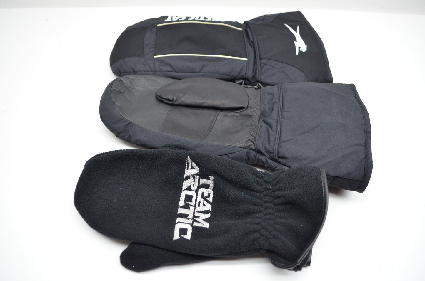 Arctic Cat Men's Interchangable Snowmobile Black Gloves Medium M Mittens NOS