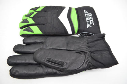 Arctic Cat Men's Competition Snowmobile Gloves Green Black Large L NOS