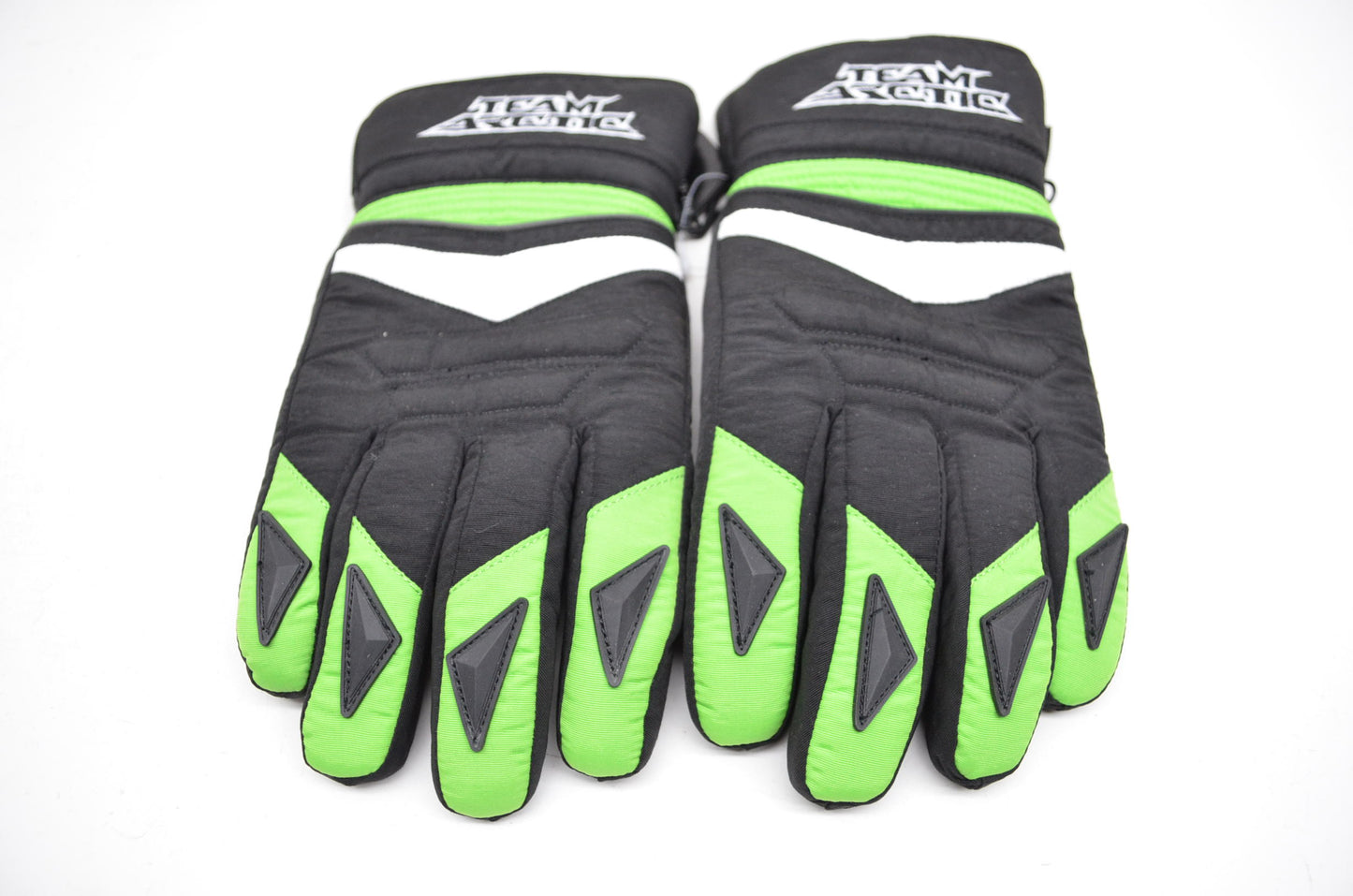 Arctic Cat Men's Competition Snowmobile Gloves Green Black Large L NOS