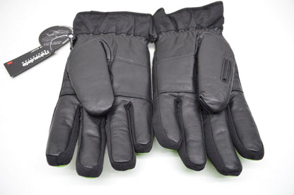 Arctic Cat Men's Competition Snowmobile Gloves Green Black Large L NOS