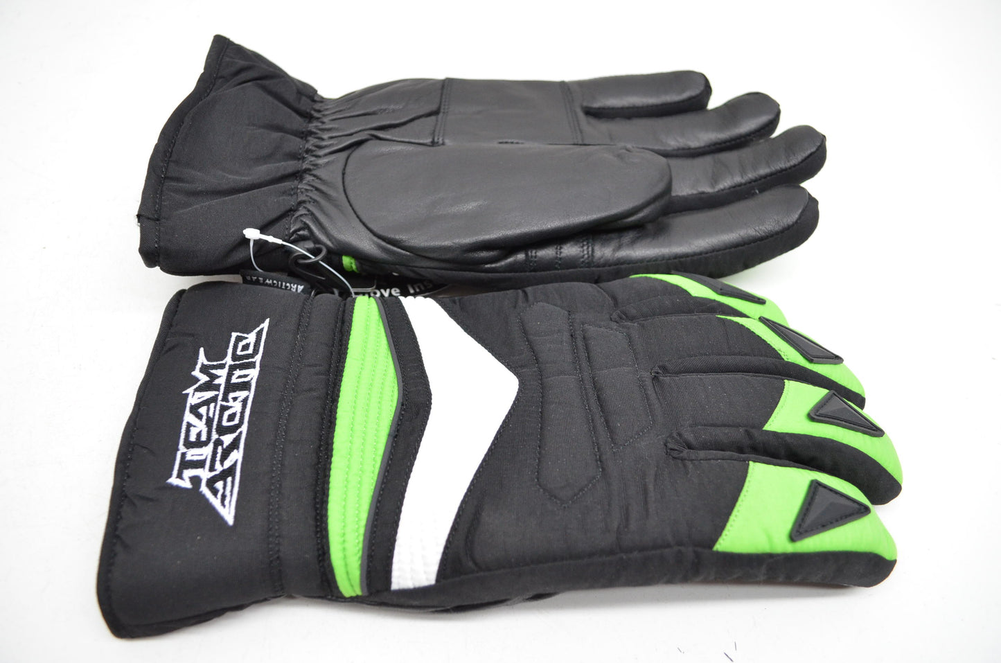 Arctic Cat Men's Competition Snowmobile Gloves Green Black Extra Large XL NOS