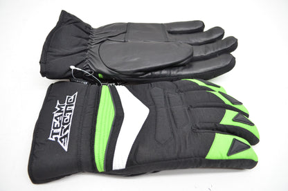 Arctic Cat Men's Competition Snowmobile Gloves Green Black Extra Large XL NOS