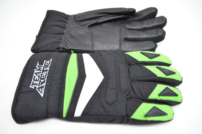 Arctic Cat Men's Competition Snowmobile Gloves Green Black Extra Extra Large XXL
