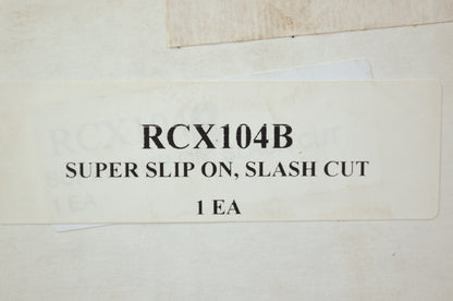 RC Components RCX104B Slip On Slash Cut Black Ceramic 06-10 Harley Sportster NOS