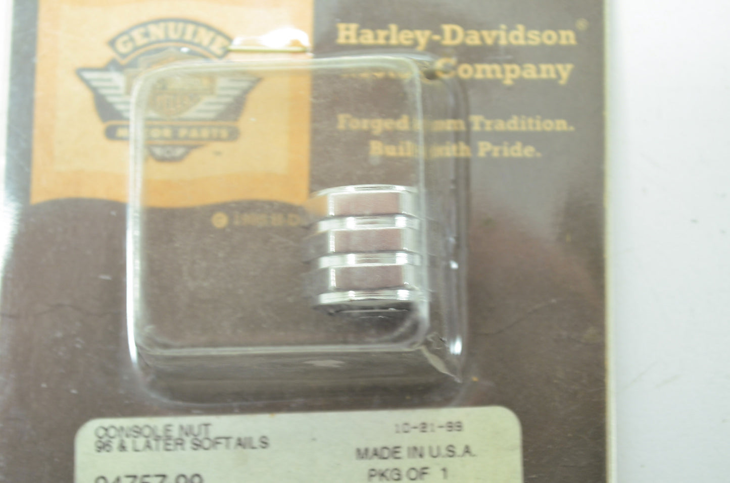OEM Harley-Davidson 94757-99 Bull's Eye Nut NOS