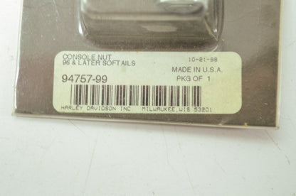 OEM Harley-Davidson 94757-99 Bull's Eye Nut NOS