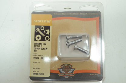 Chrome IGN Module Cover Screw Kit Sportster NOS