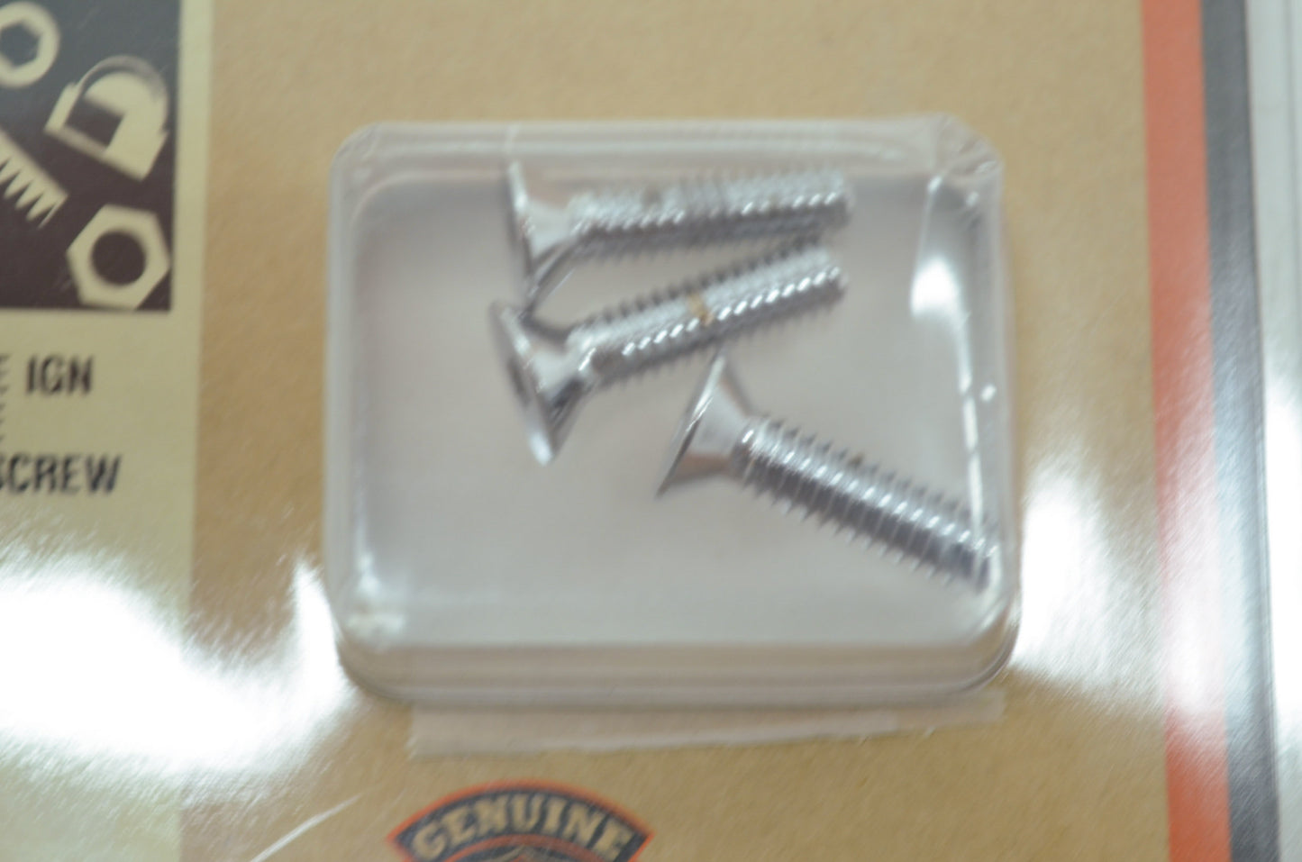 Chrome IGN Module Cover Screw Kit Sportster NOS